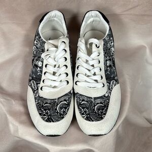 Ed Hardy Hank Men's Lace-up Skull Shoes COLOR WHITE SIZE 12 Casual Streetwear
